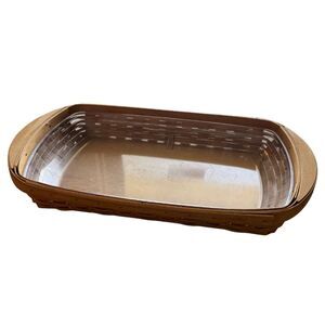 Longaberger 2003 Hostess Serve‑It‑Up Basket and Liner Combo